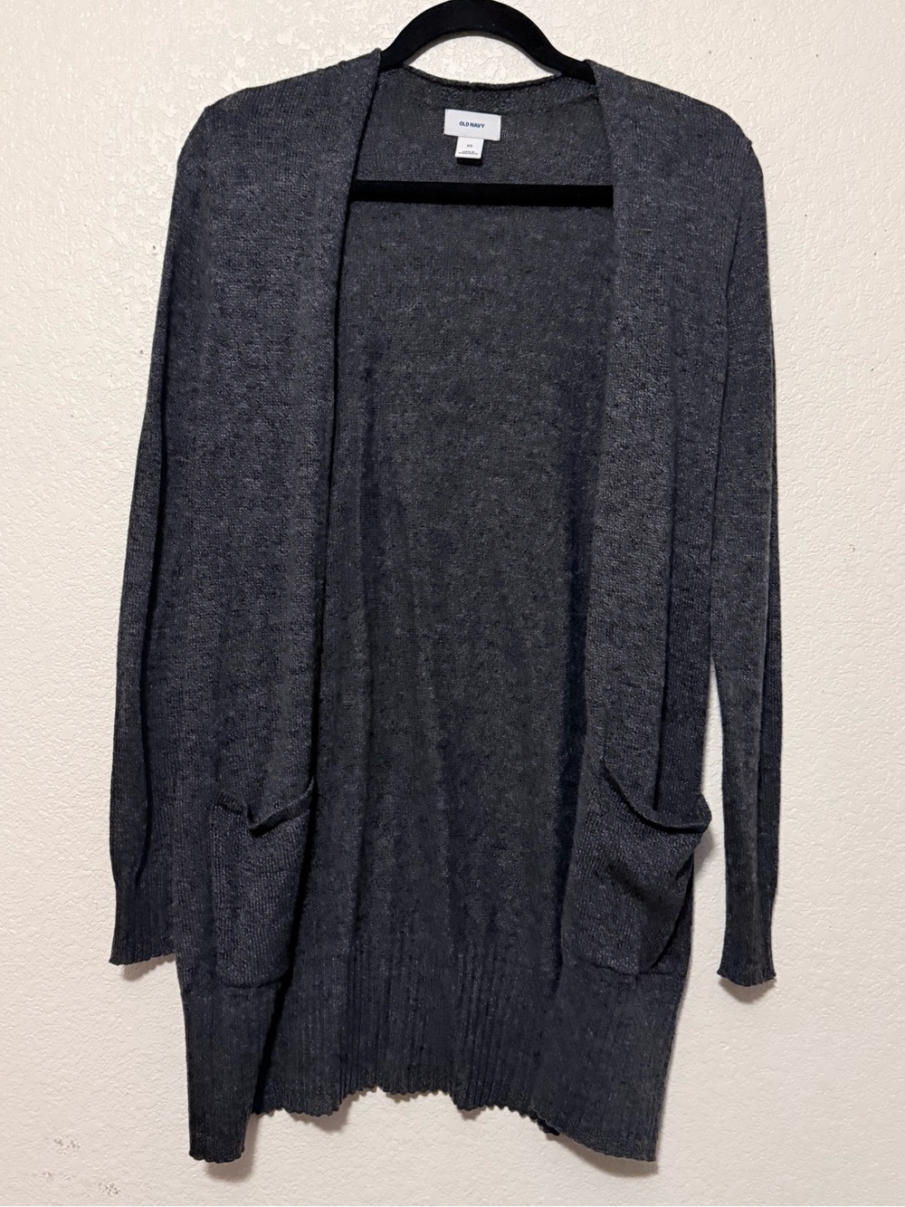 Old Navy Dark Charcoal Open-Front Women's Cardigan 0279